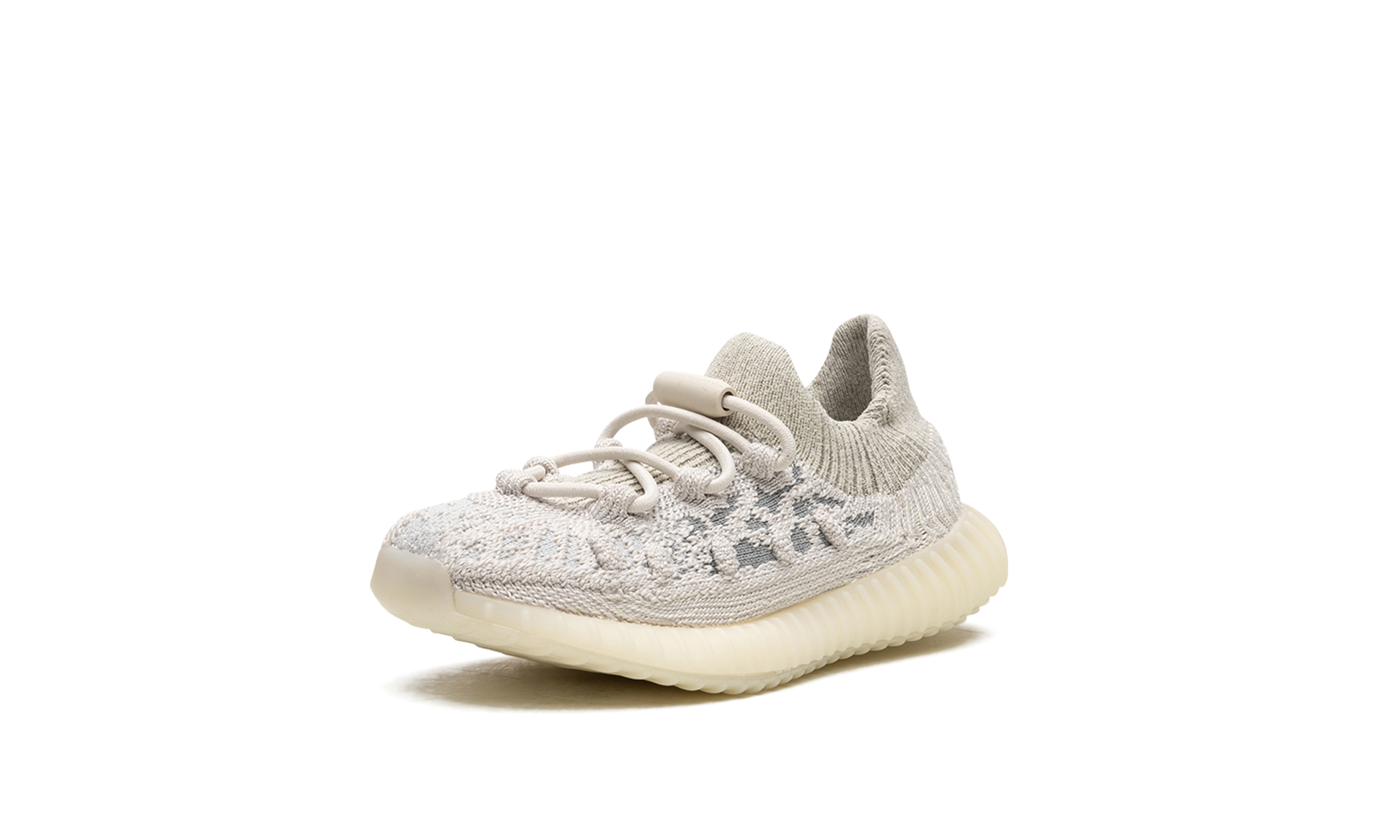 adidas yeezy 350 v2 cmpct slate bone infants+HQ4633+left diagnol single view