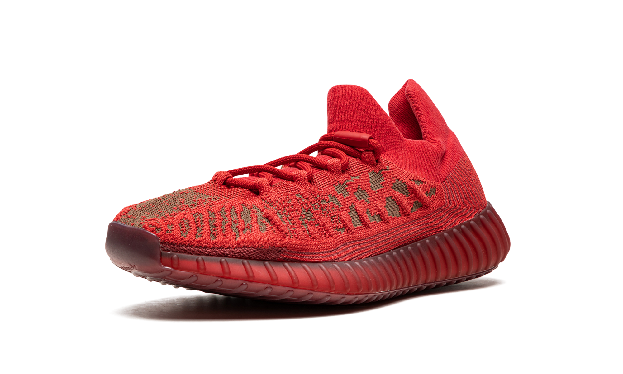 adidas yeezy 350 v2 cmpct slate red+GW6945+left diagnol single view