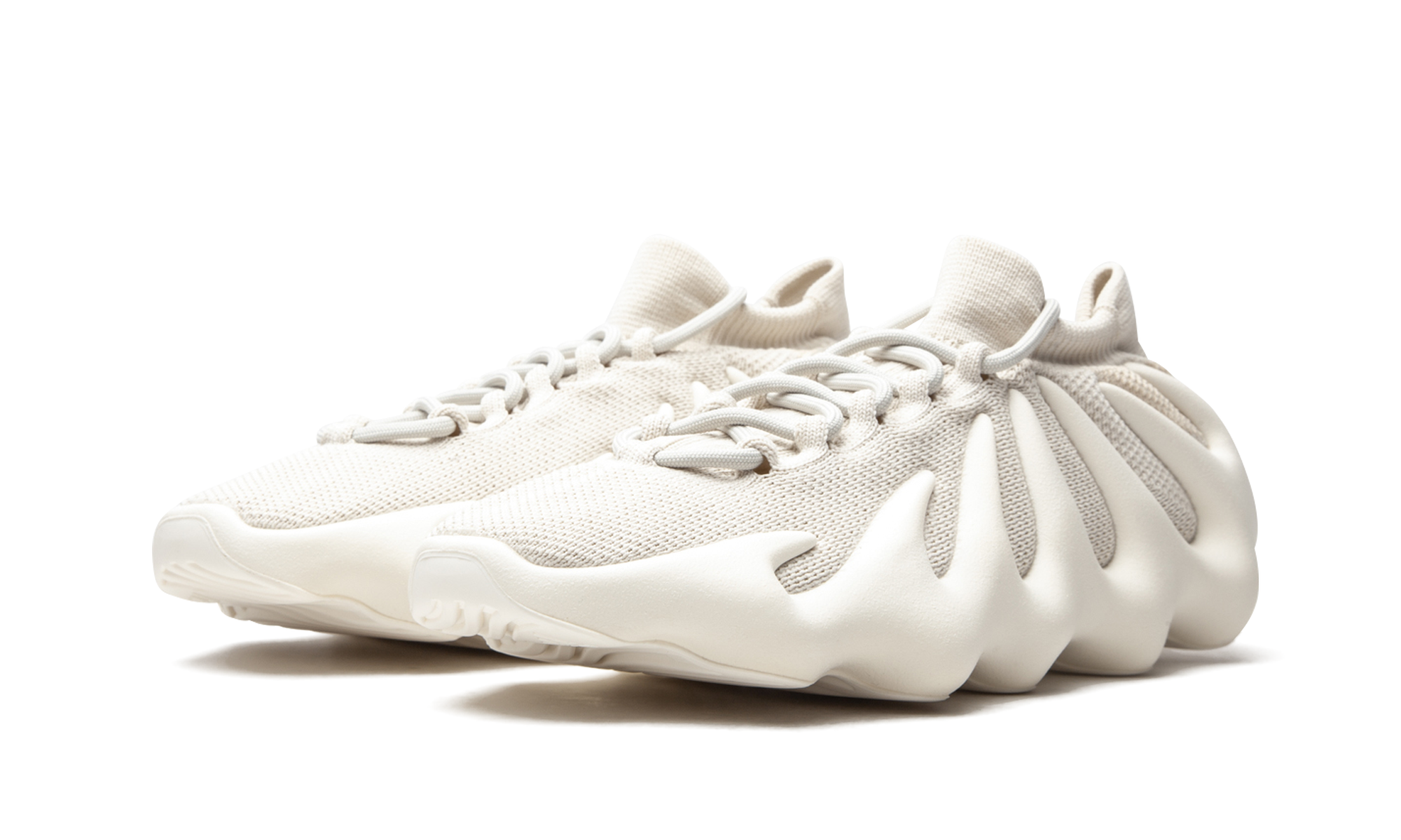 adidas yeezy 450 cloud white+H68038+diagnol left view
