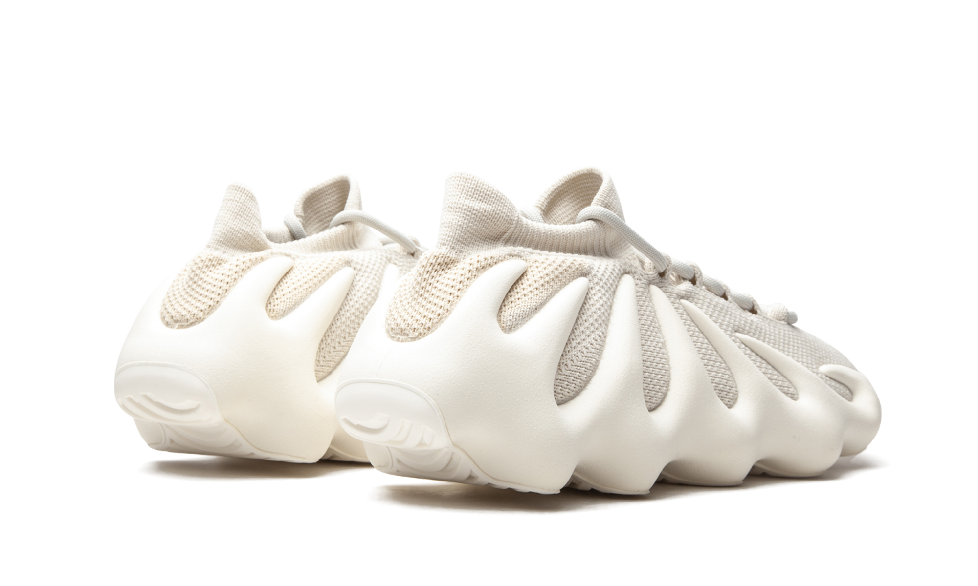 adidas yeezy 450 cloud white+H68038+diagnol right behind view