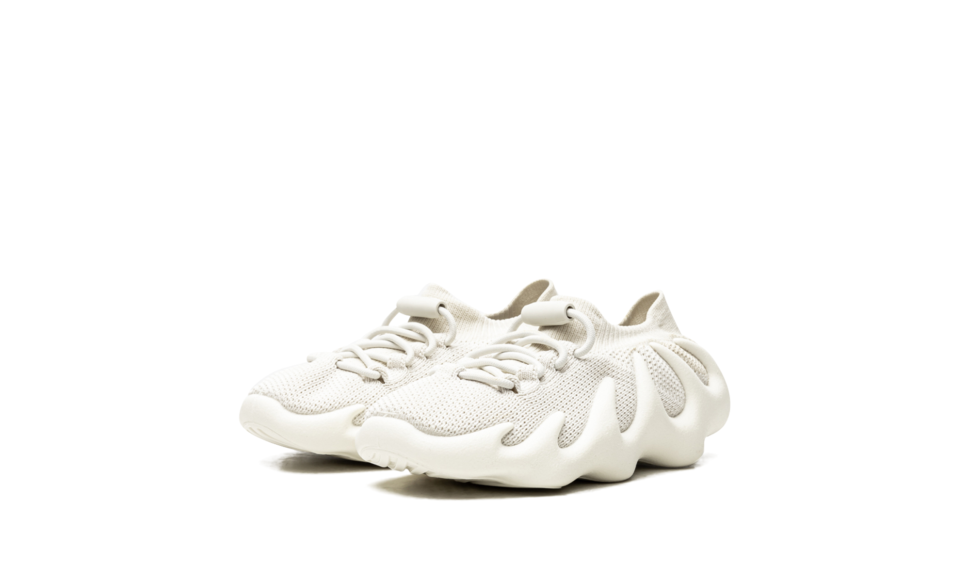 adidas yeezy 450 cloud white infants+GY0403+diagnol left view