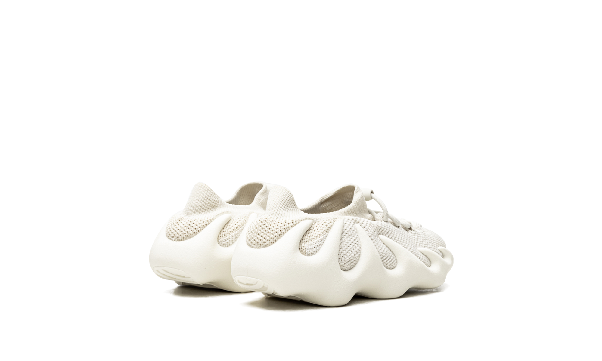 adidas yeezy 450 cloud white infants+GY0403+diagnol right behind view