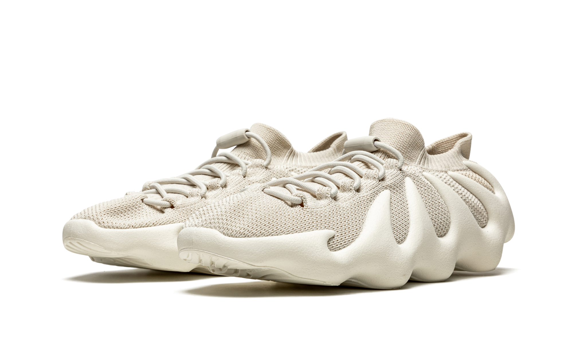 adidas yeezy 450 cloud white kids+GY0402+diagnol left view