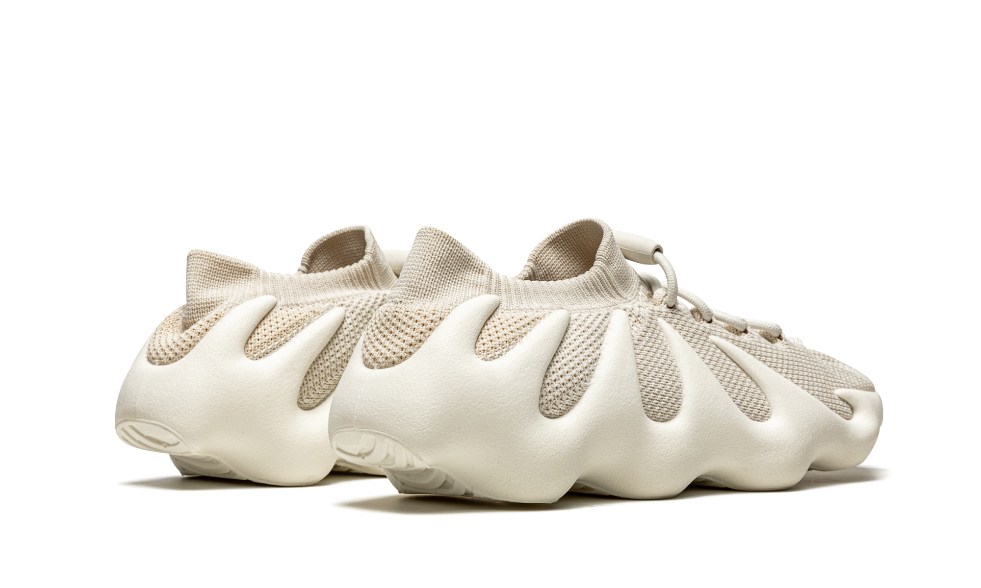 adidas yeezy 450 cloud white kids+GY0402+diagnol right behind view