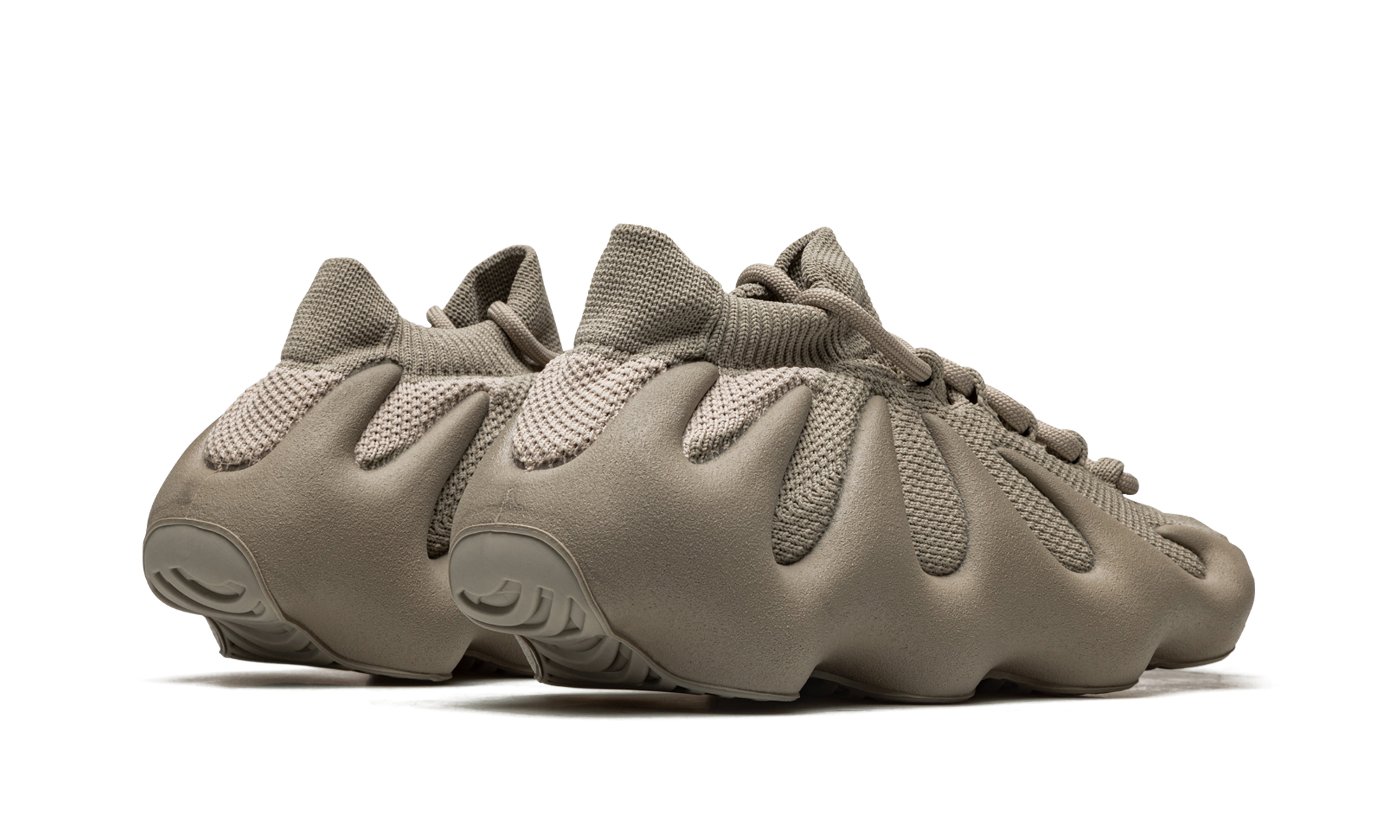 adidas yeezy 450 stone flax+ID1623+diagnol right behind view