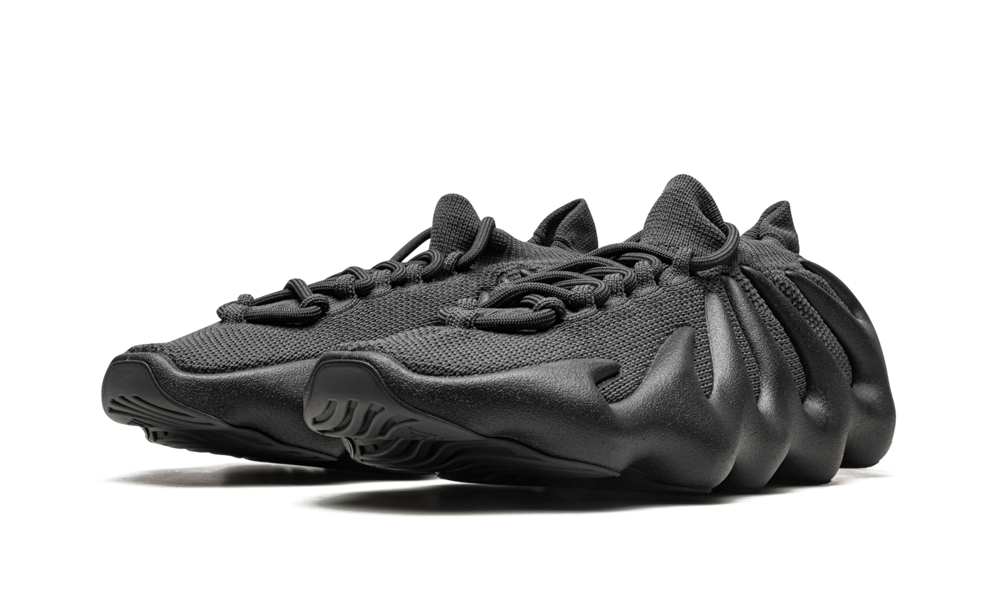adidas yeezy 450 utility black+H03665+diagnol left view