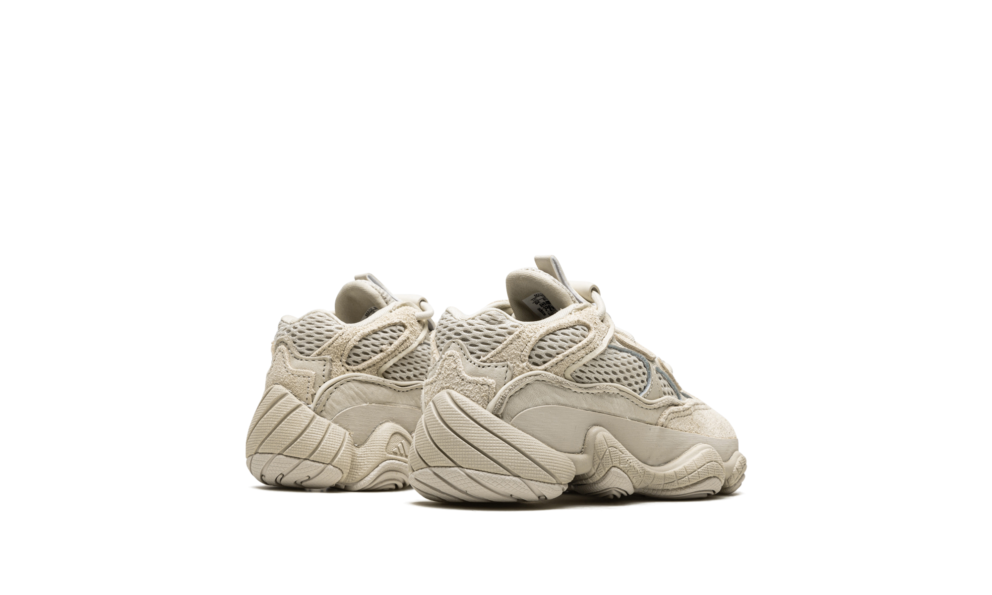 adidas yeezy 500 blush infants+HQ6026+diagnol right behind view
