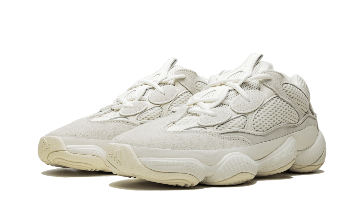 adidas yeezy 500 bone white 2019+FV3573+diagnol left view