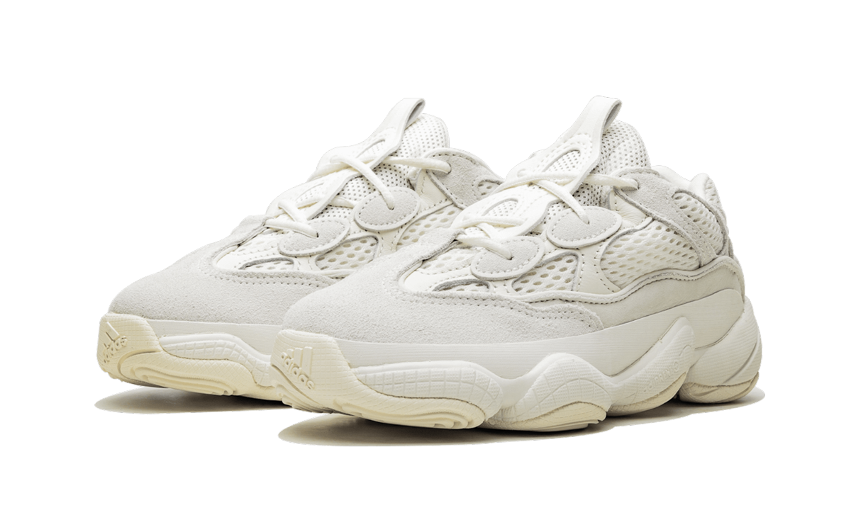 adidas yeezy 500 bone white kids+FV6770+diagnol left view