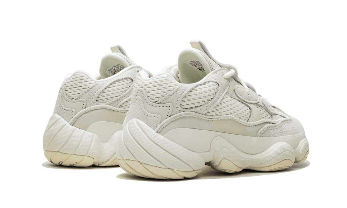 adidas yeezy 500 bone white kids+FV6770+diagnol right behind view