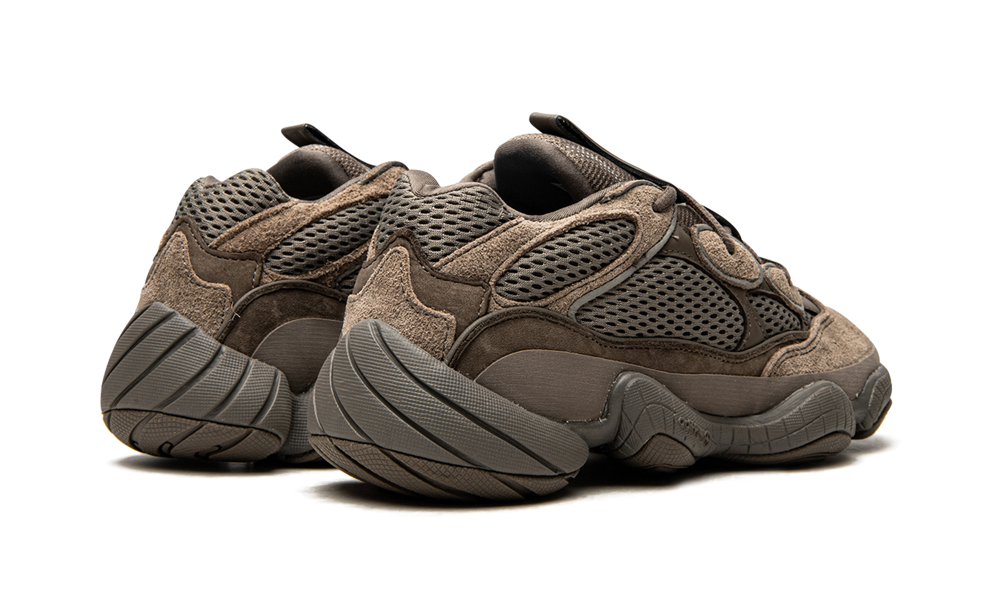 adidas yeezy 500 clay brown+GX3606+diagnol right behind view