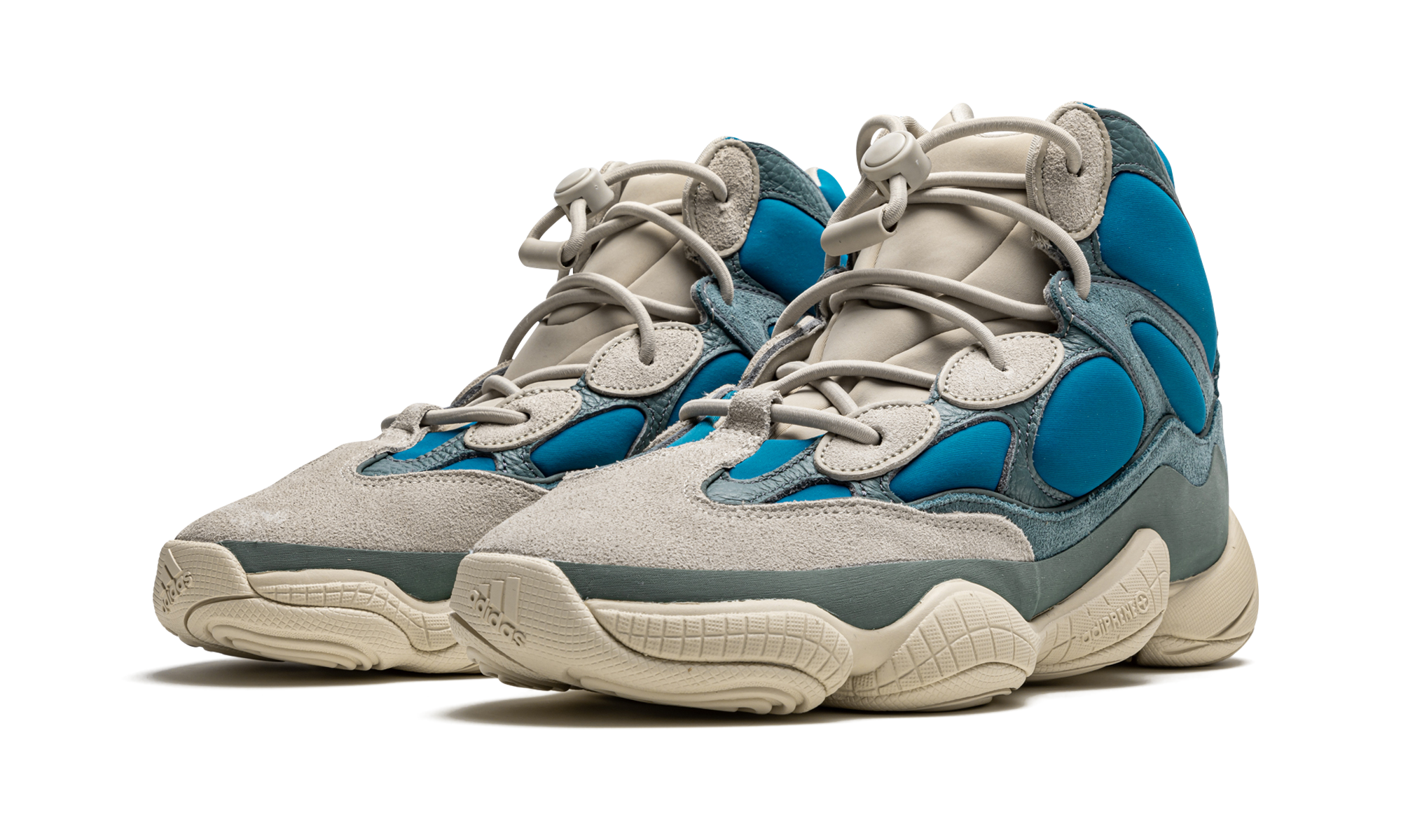 adidas yeezy 500 high frosted blue+GZ5544+diagnol left view
