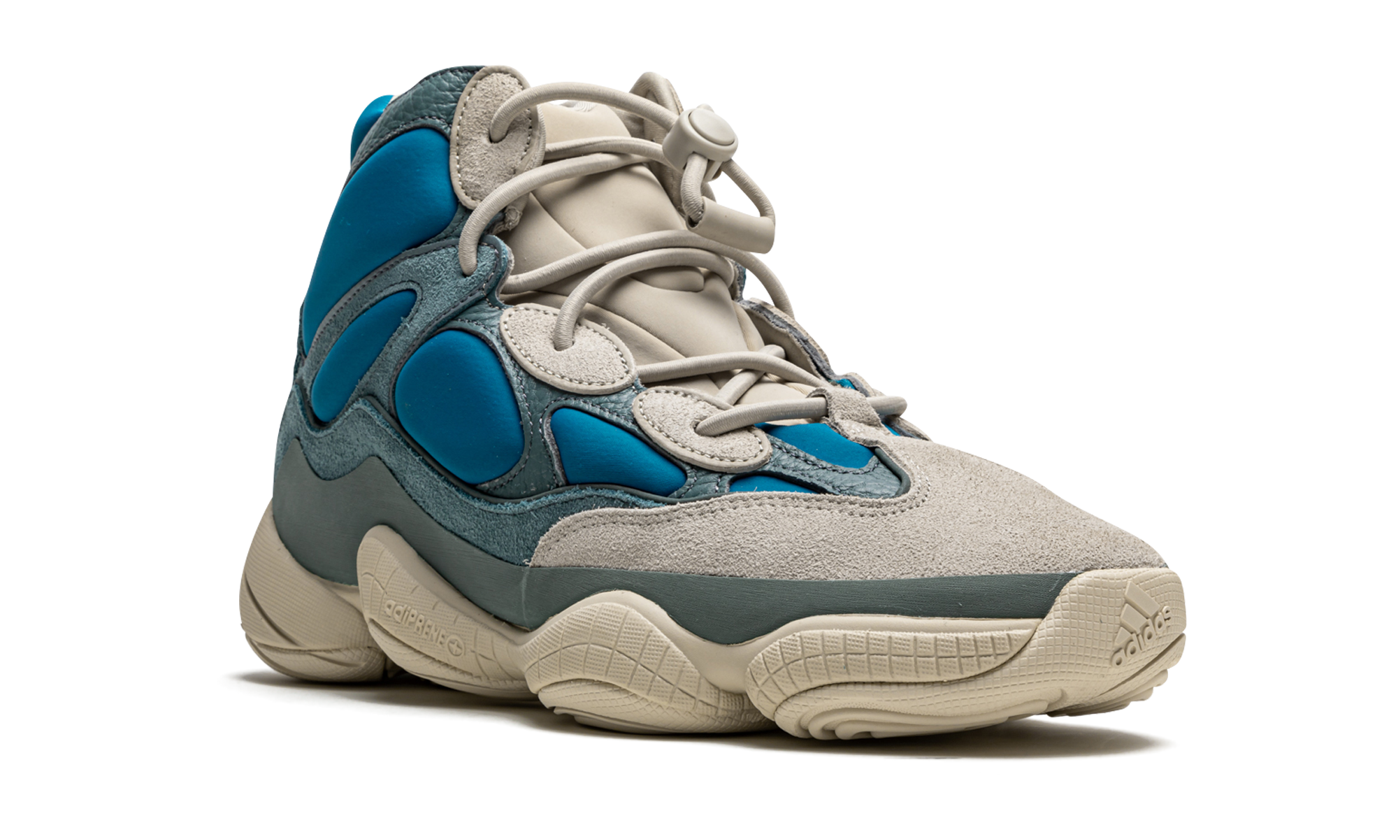 adidas yeezy 500 high frosted blue+GZ5544+diagnol right view