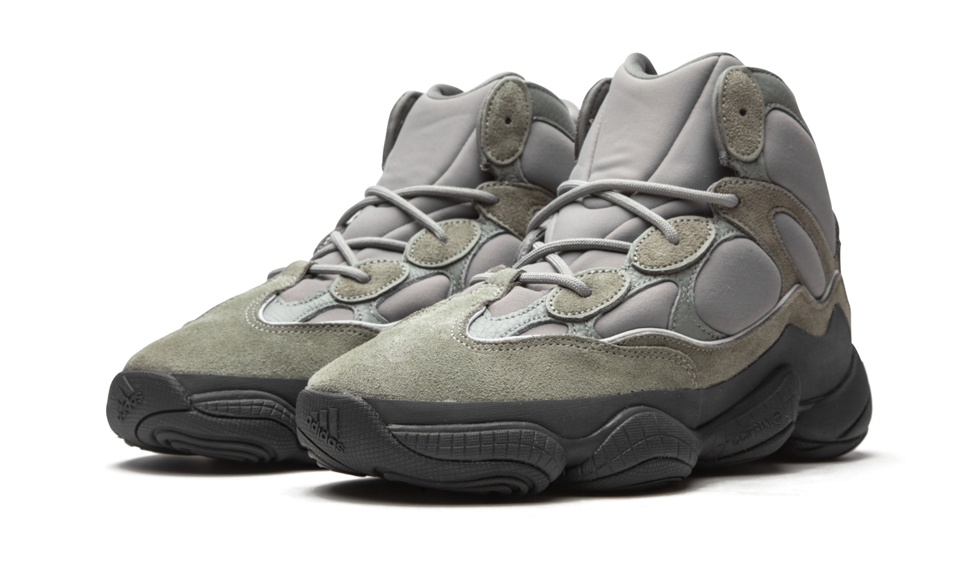 adidas yeezy 500 high mist slate+GY0393+diagnol left view