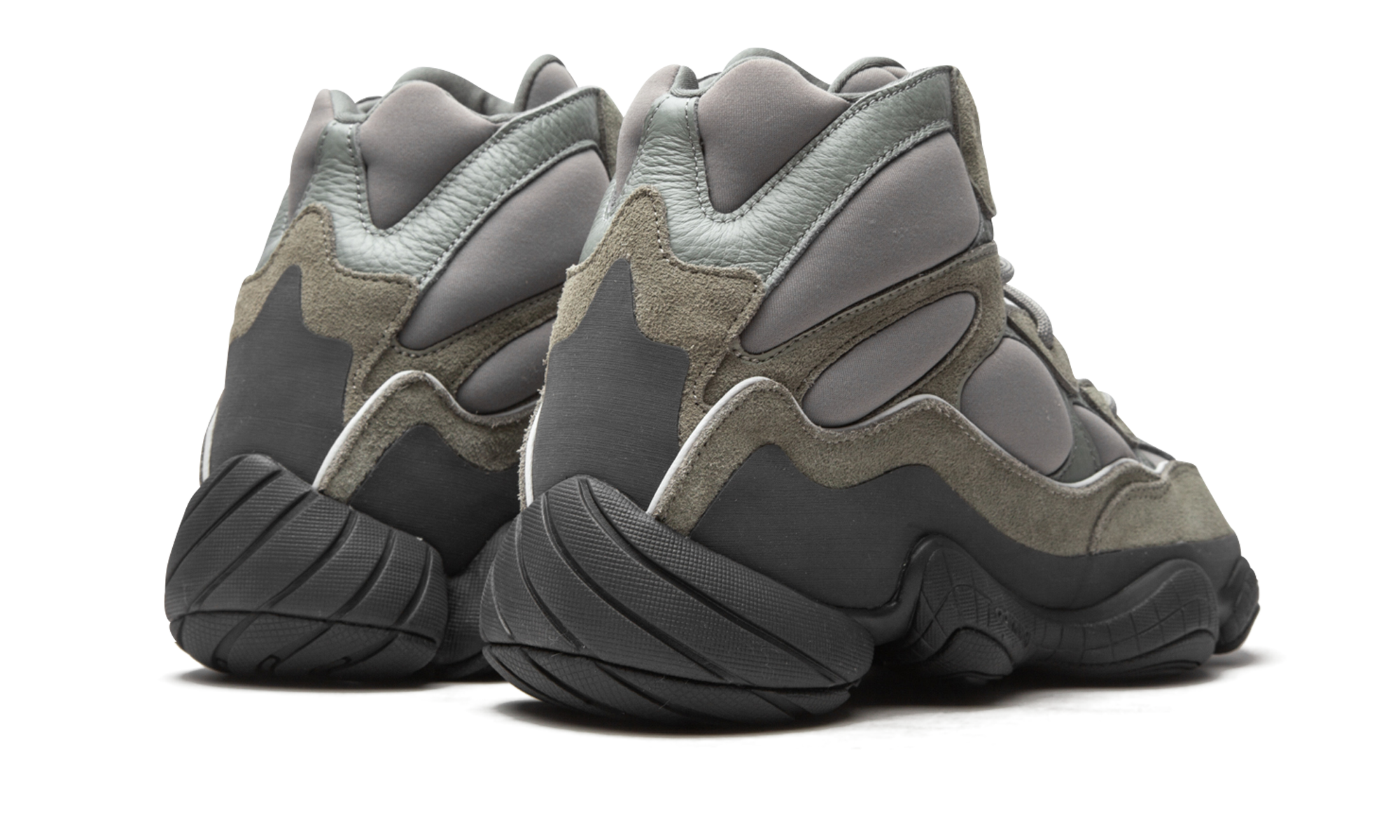 adidas yeezy 500 high mist slate+GY0393+diagnol right behind view