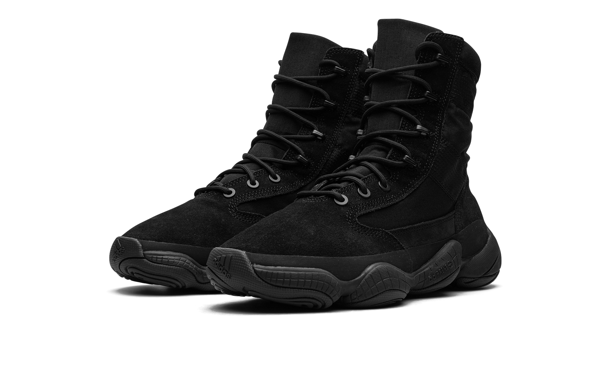 adidas yeezy 500 high tactical boot utility black+IG4693+diagnol left view