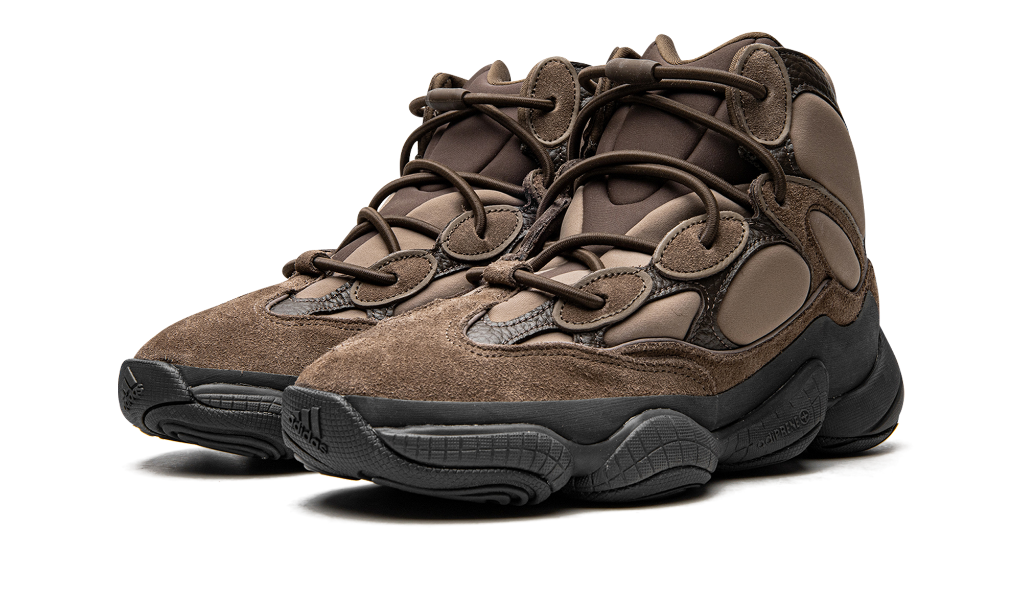 adidas yeezy 500 high taupe black+GX4553+diagnol left view
