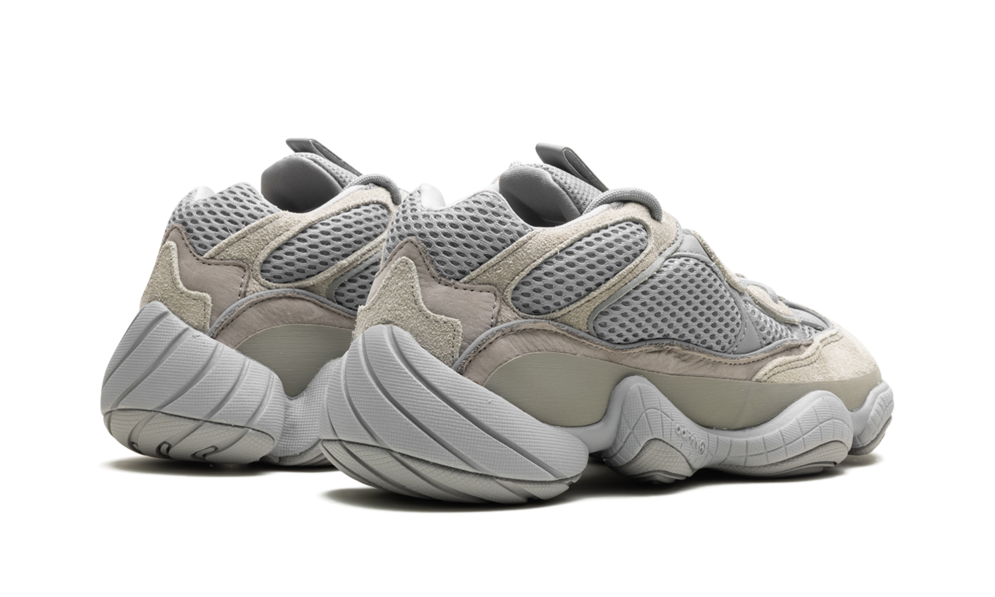 adidas yeezy 500 stone salt+IE4783+diagnol right behind view