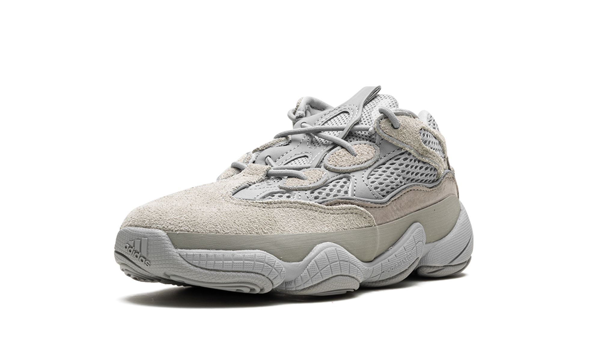 adidas yeezy 500 stone salt kids+ID2442+left diagnol single view