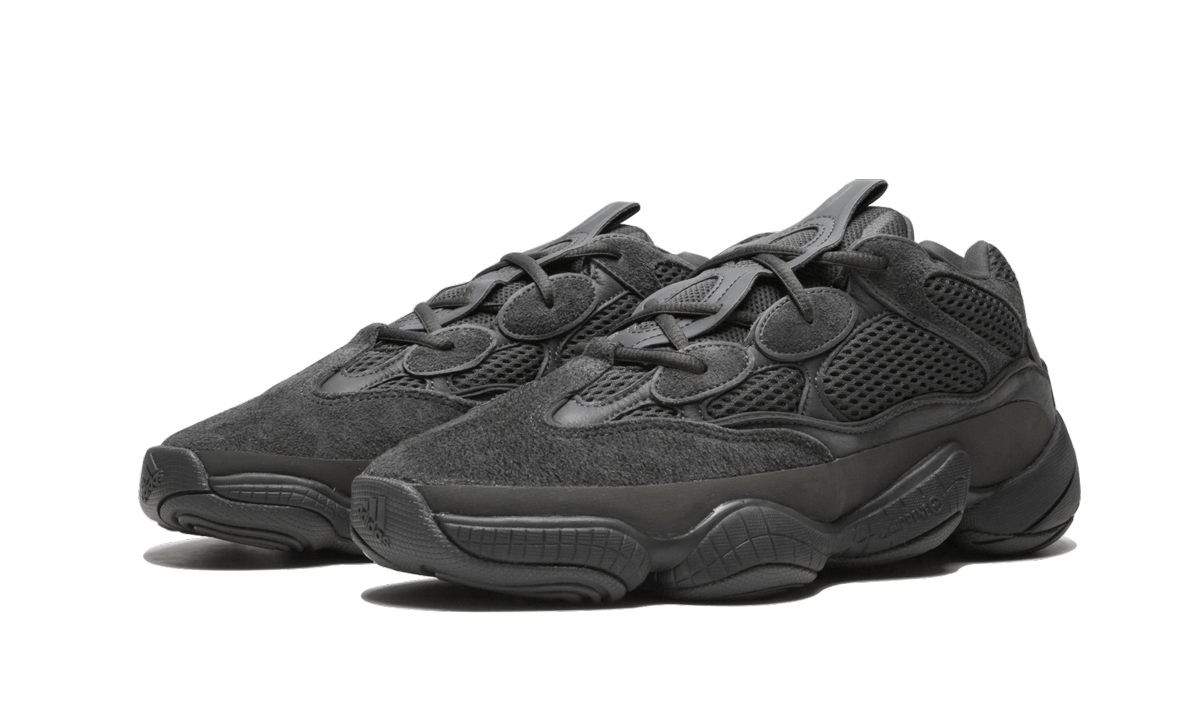 adidas yeezy 500 utility black+F36640+diagnol left view