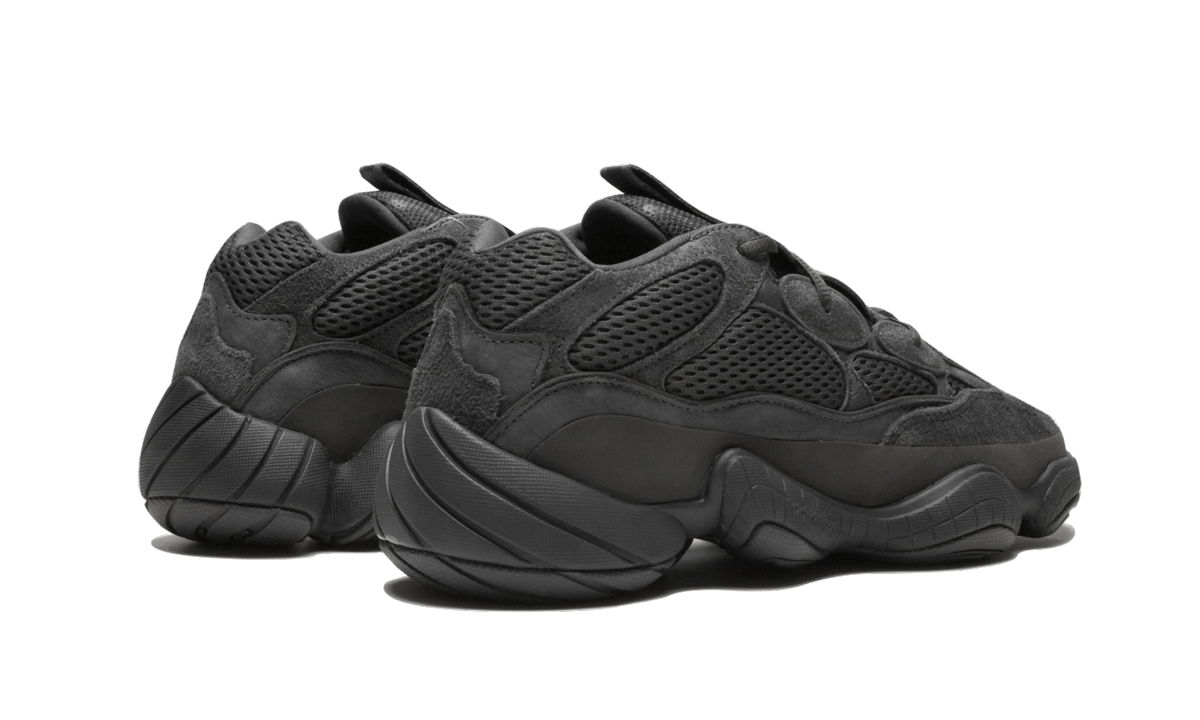 adidas yeezy 500 utility black+F36640+diagnol right behind view