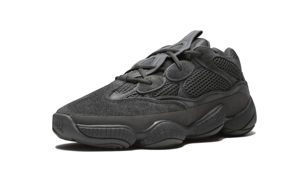 adidas yeezy 500 utility black+F36640+left diagnol single view