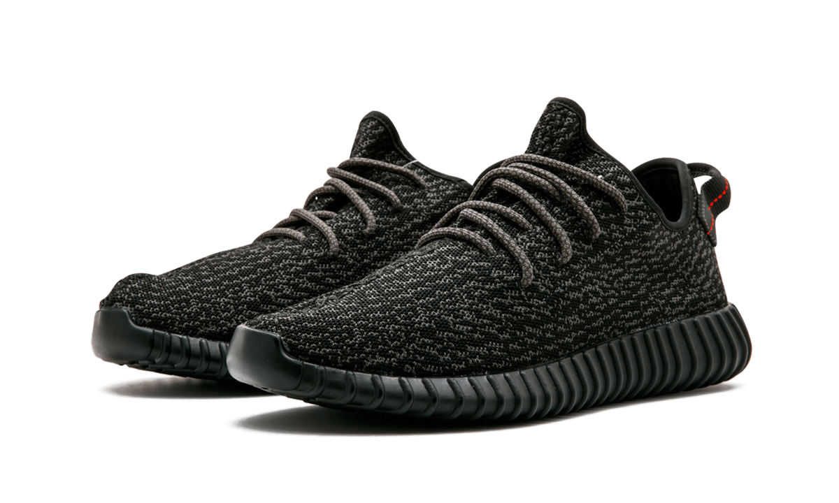 adidas yeezy boost 350 pirate black 2015+AQ2659+diagnol left view