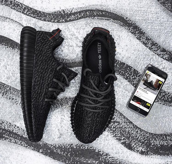 adidas Yeezy Boost 350 Pirate Black (2023), Lifestyle View 2, SKU BB5350