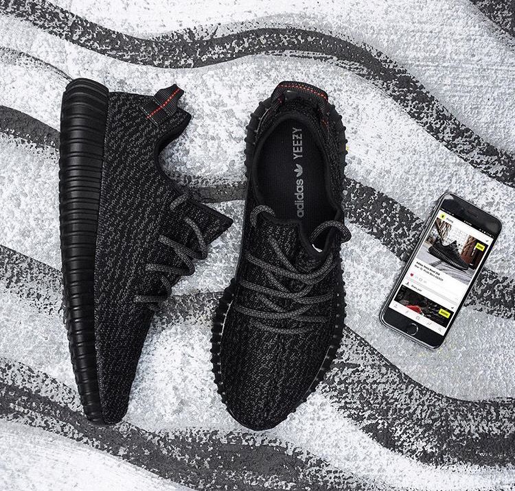 adidas Yeezy Boost 350 Pirate Black (2023), Lifestyle View 2, SKU BB5350