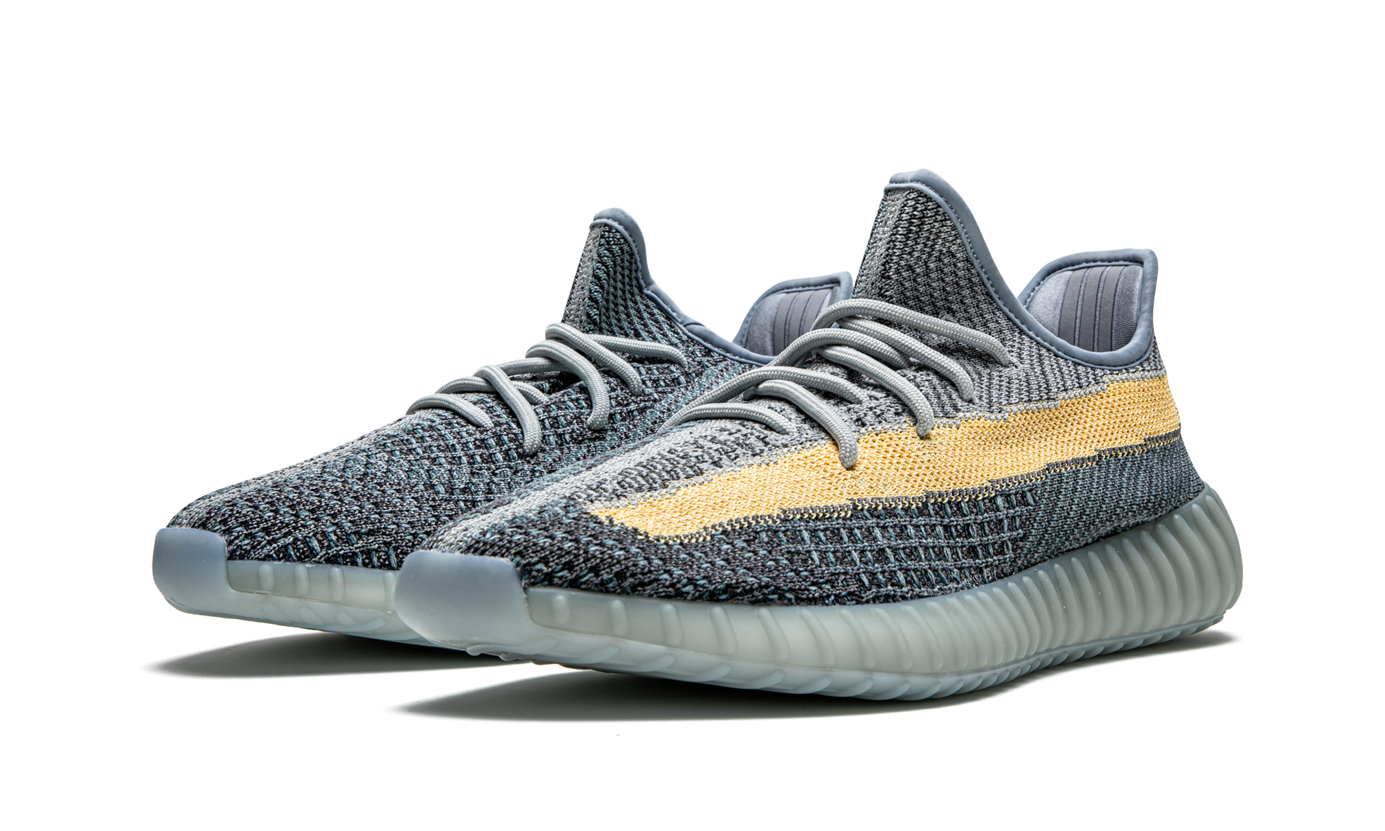 adidas yeezy boost 350 v2 ash blue+GY7657+diagnol left view