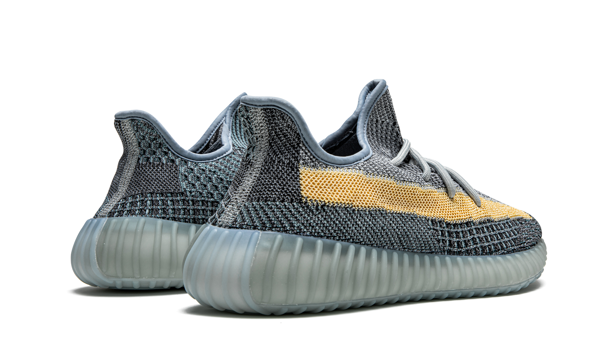 adidas yeezy boost 350 v2 ash blue+GY7657+diagnol right behind view