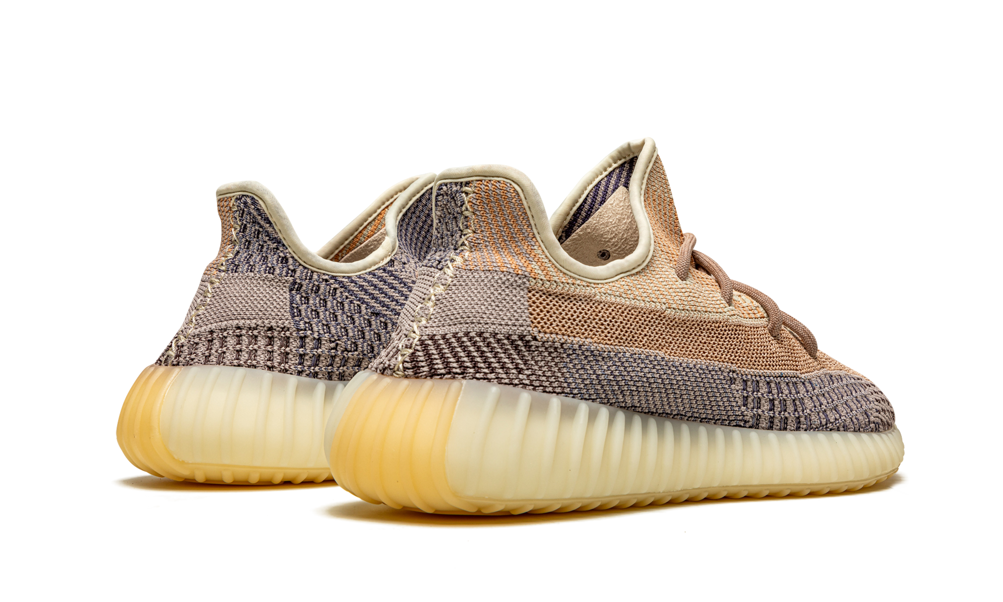 adidas yeezy boost 350 v2 ash pearl+GY7658+diagnol right behind view