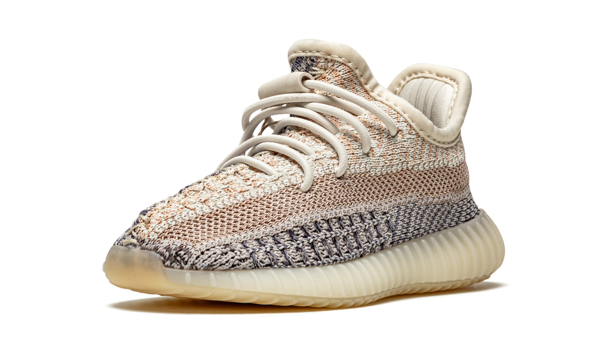 adidas yeezy boost 350 v2 ash pearl infants+GY7735+left diagnol single view