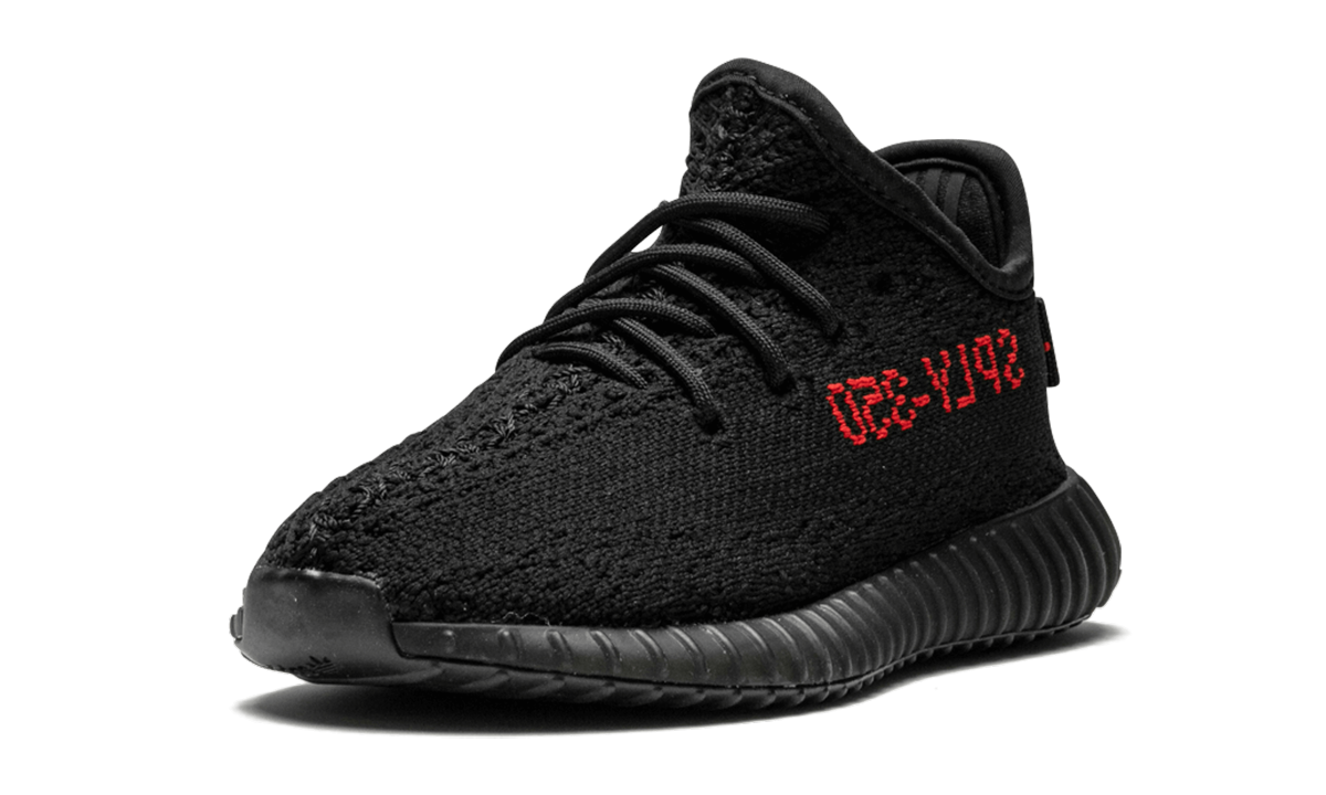 adidas yeezy boost 350 v2 black red infants+BB6372+left diagnol single view