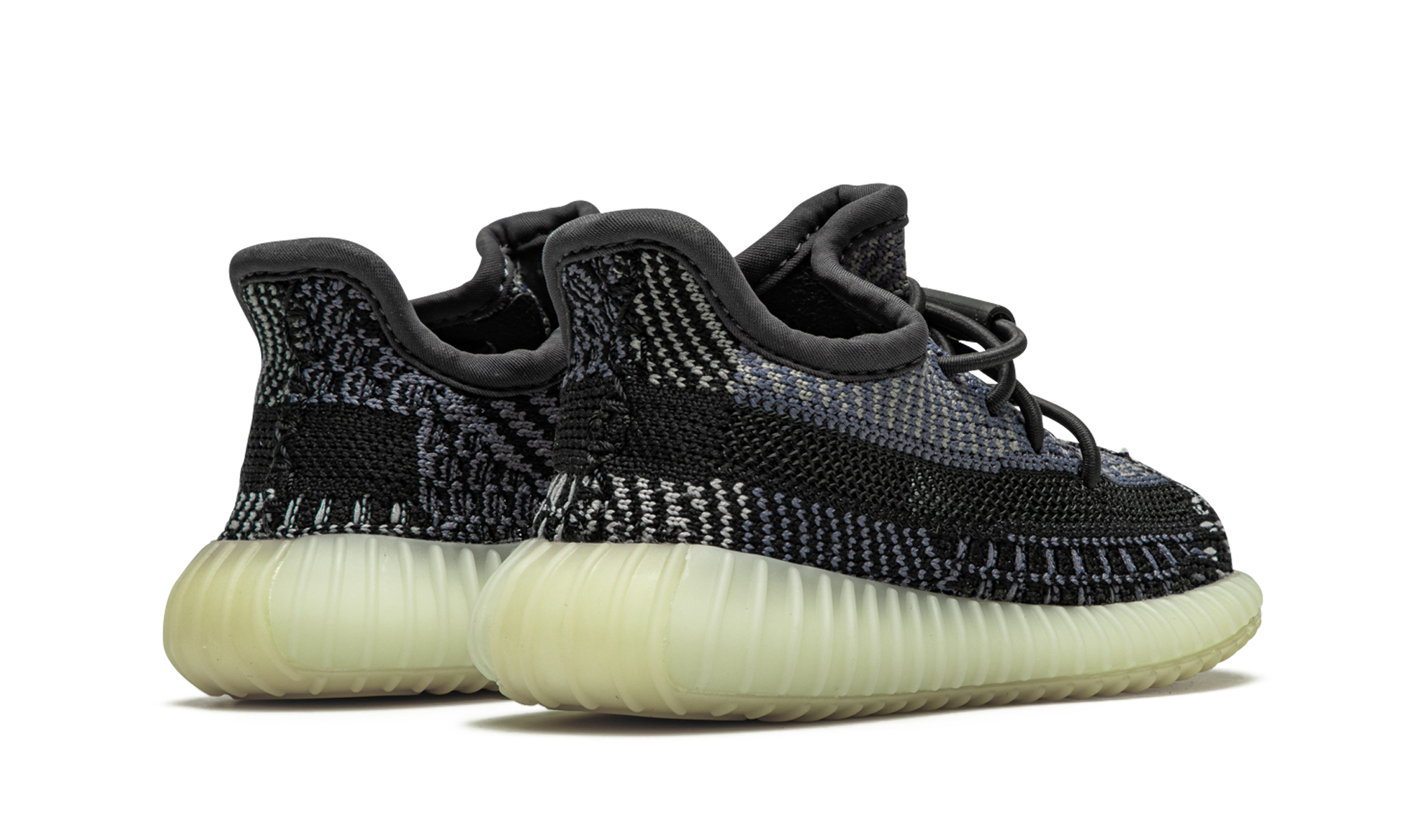 adidas yeezy boost 350 v2 carbon infants+FZ5002+diagnol right behind view
