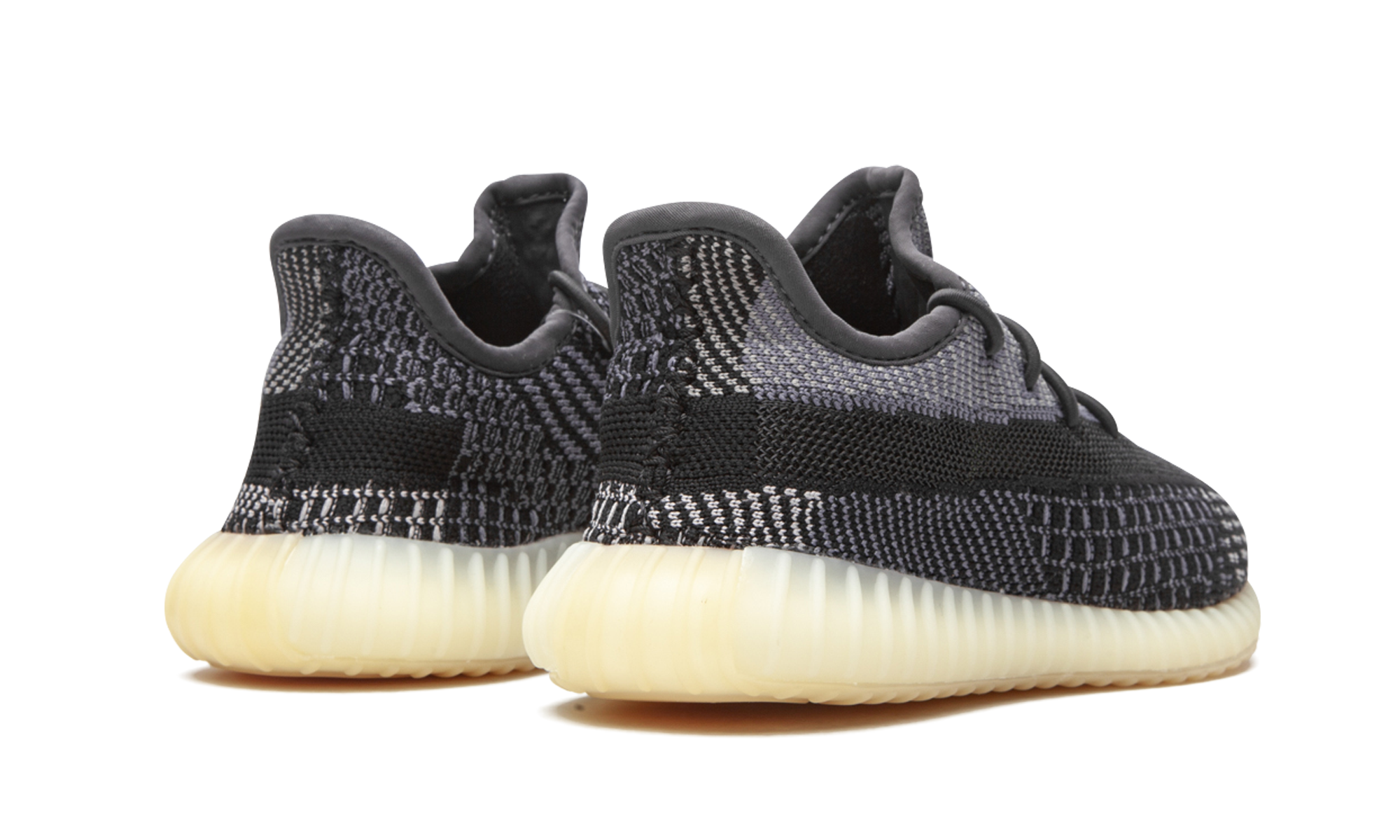 adidas yeezy boost 350 v2 carbon kids+FZ5001+diagnol right behind view