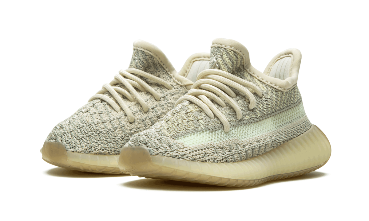 adidas yeezy boost 350 v2 citrin infants+FW3047+diagnol left view