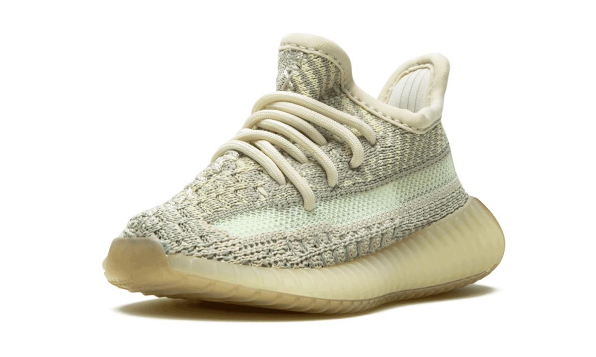 adidas yeezy boost 350 v2 citrin infants+FW3047+left diagnol single view