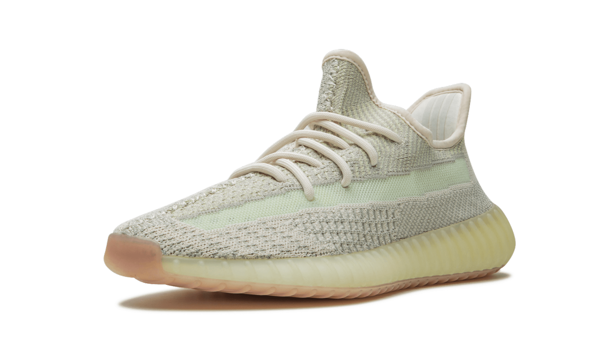 adidas yeezy boost 350 v2 citrin non reflective+FW3042+left diagnol single view