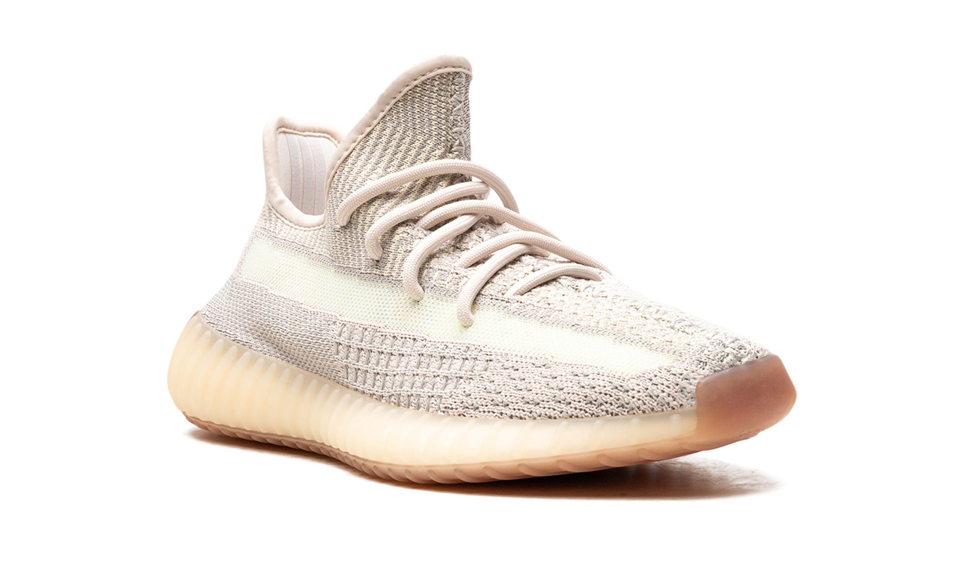 adidas yeezy boost 350 v2 citrin non reflective+FW3042+diagnol right view 1