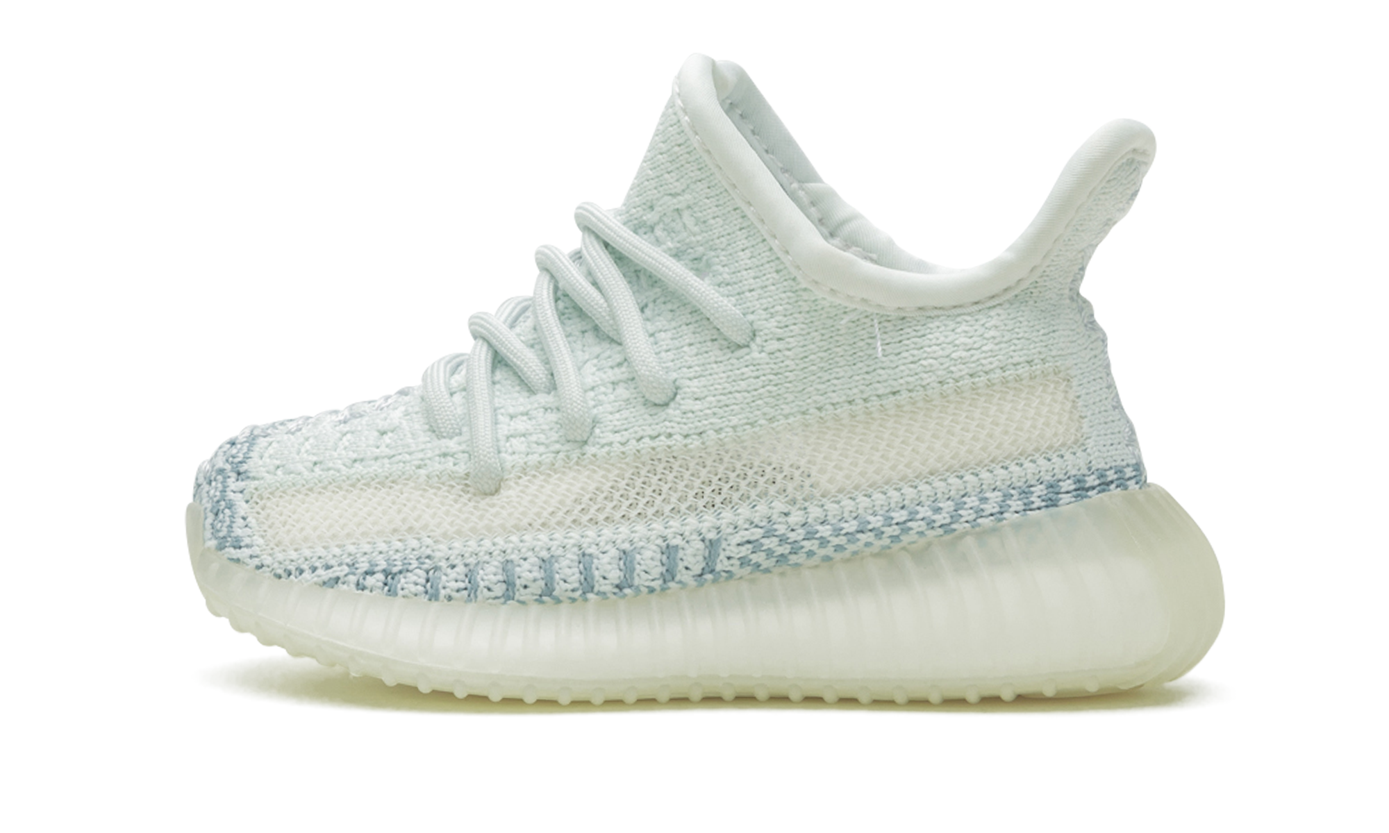 adidas yeezy boost 350 v2 cloud white infants+FW3046+diagnol right view 1