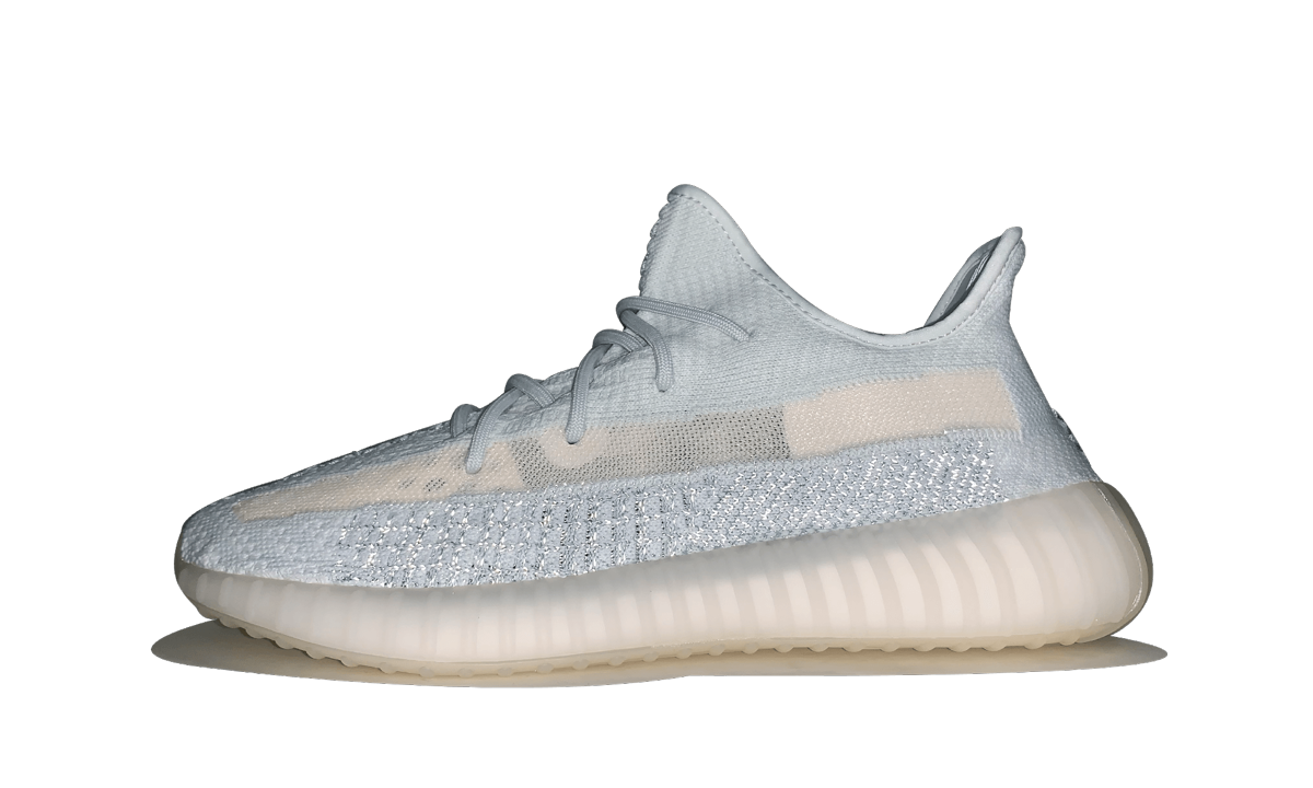 adidas yeezy boost 350 v2 cloud white reflective+FW5317+diagnol left view