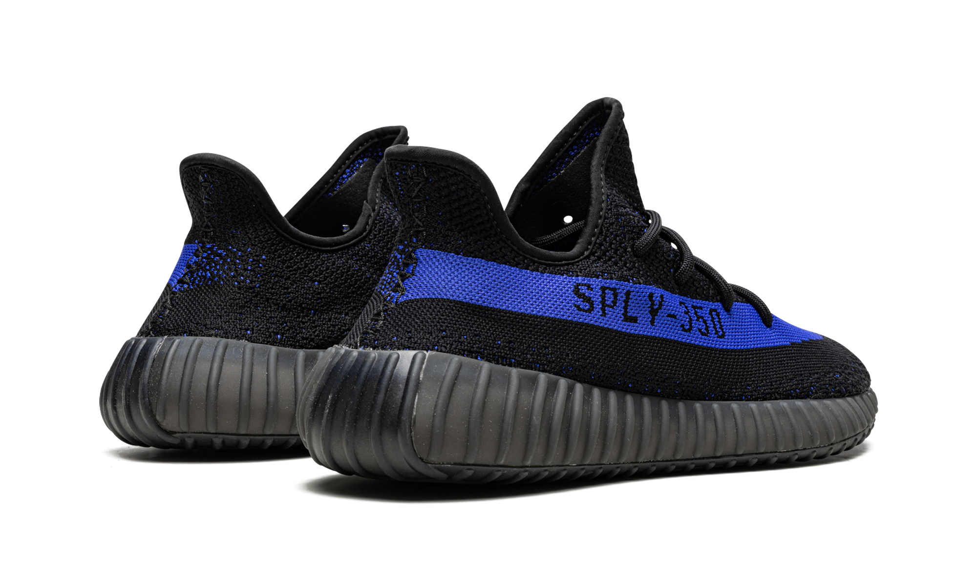 adidas yeezy boost 350 v2 dazzling blue+GY7164+diagnol right behind view