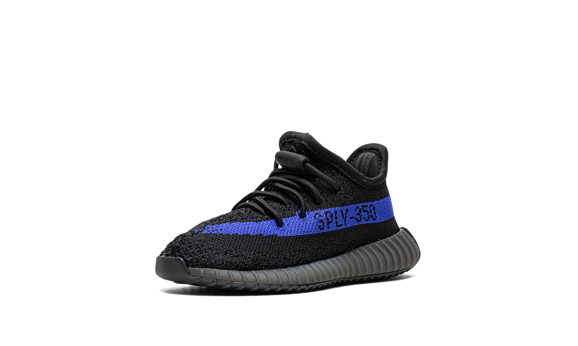 adidas yeezy boost 350 v2 dazzling blue infants+GY9584+left diagnol single view