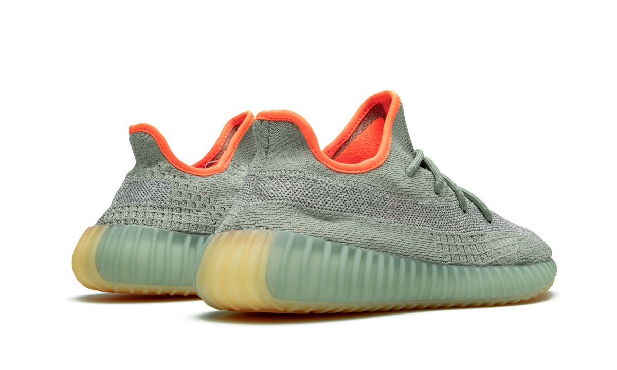 adidas yeezy boost 350 v2 desert sage+FX9035+diagnol right behind view