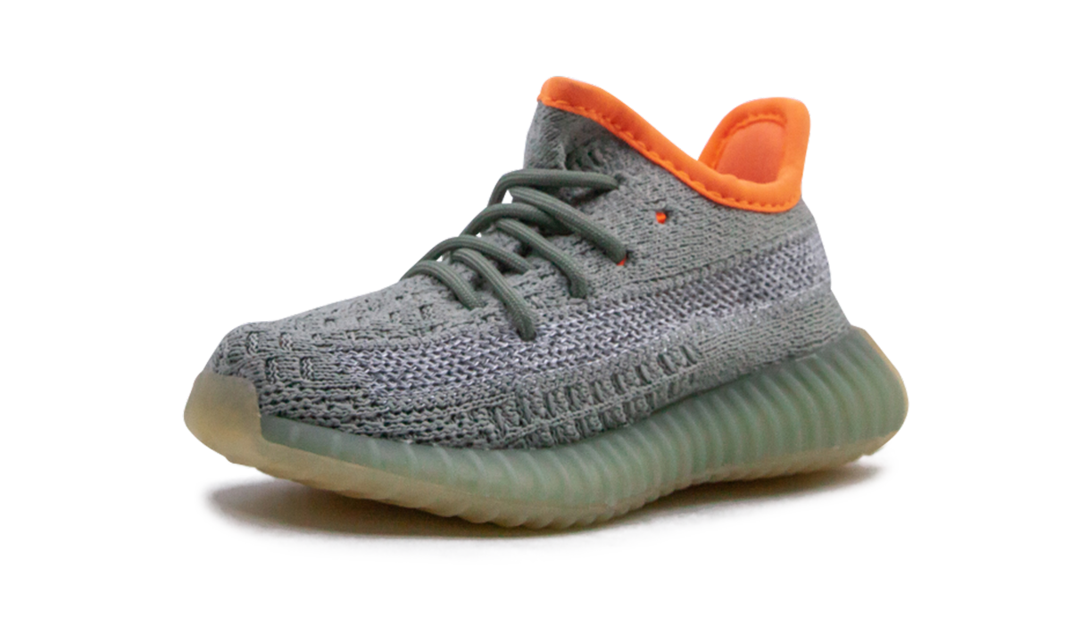 adidas yeezy boost 350 v2 desert sage infants+FX9041+left diagnol single view