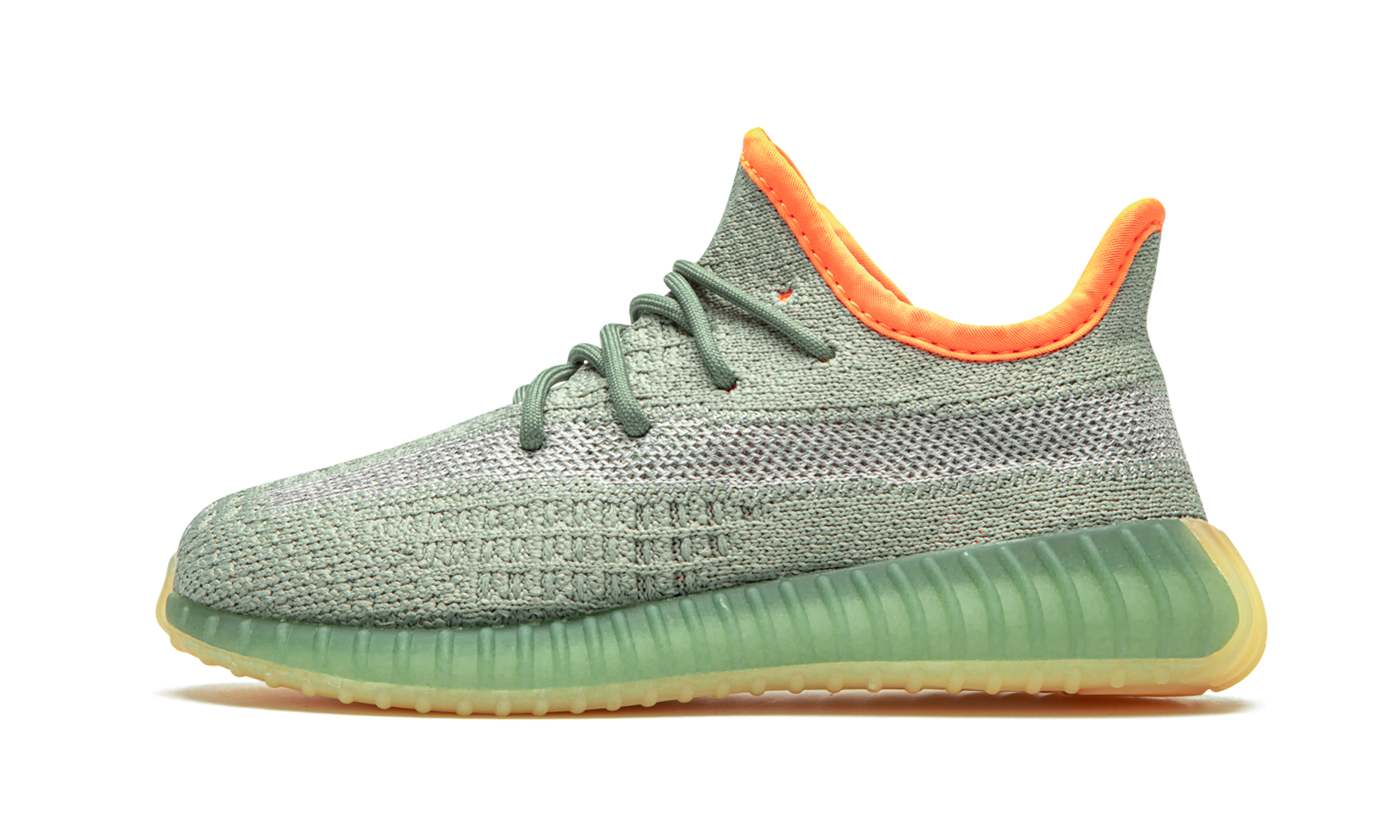 adidas yeezy boost 350 v2 desert sage kids+FX9037+diagnol right view 1