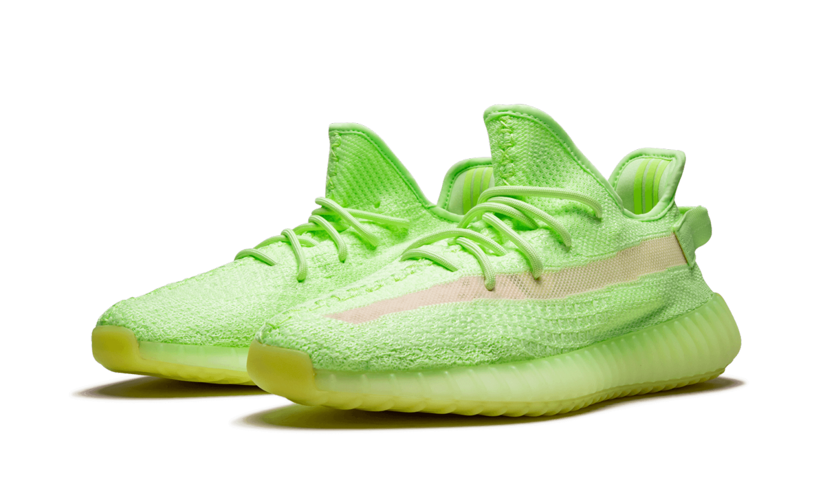 adidas yeezy boost 350 v2 glow+EG5293+diagnol left view