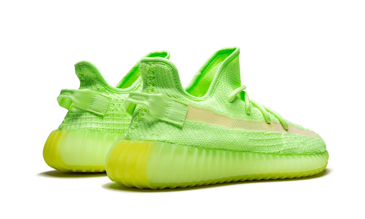 adidas yeezy boost 350 v2 glow+EG5293+diagnol right behind view