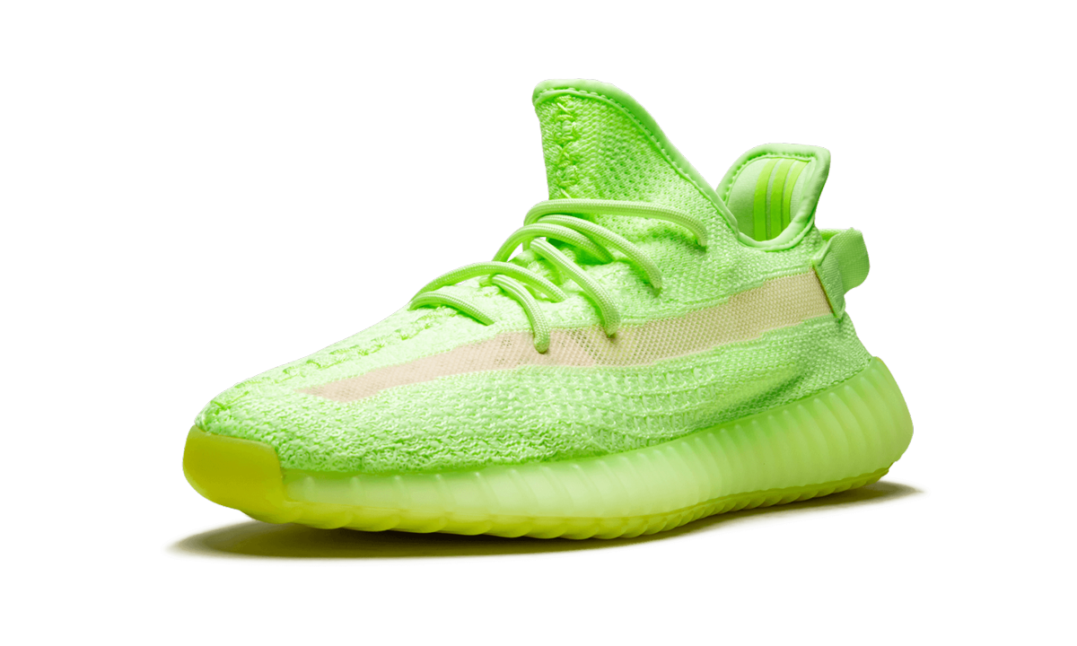 adidas yeezy boost 350 v2 glow+EG5293+left diagnol single view